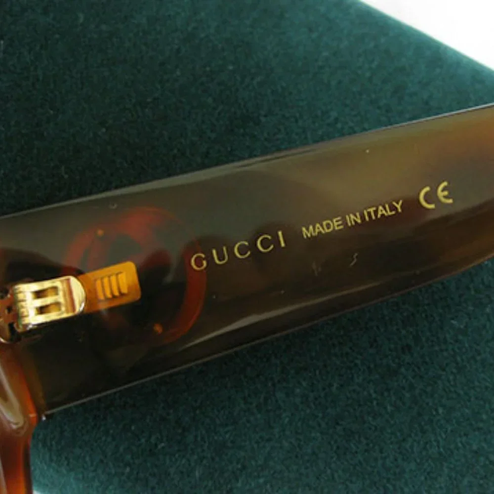 GUCCI Gold logo sunglasses